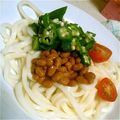 あやmama⁂'s cooksnap of when they made 納豆とオクラの冷やしうどん.