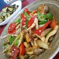 mahochan1's cooksnap of when they made ｶﾗｰﾋﾟｰﾏﾝとしめじの炒め物.