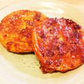 丸傳さんちのあわび娘's cooksnap of when they made マフィンdeキャラメルフレンチトースト✿.