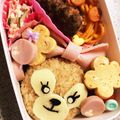 ｋａｏｒｕｎｎ's cooksnap of when they made ☆キャラ弁に。濃いぃ茶色ご飯☆.