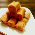 ＴＷＯＨＥＡＲＴＳ's cooksnap of when they made ＊おからリメイク：魚ニソで挟む焼き春巻き.