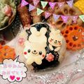ＲｅｎａＭａｍａ's cooksnap of when they made キャラ弁＊型抜きで簡単ごろりんくまちゃん.