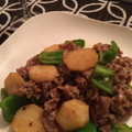 maple22's cooksnap of when they made 新じゃがと牛肉のオイスター炒め.