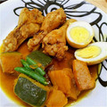 ★しゅりママ★'s cooksnap of when they made 手羽と卵とかぼちゃの煮物✿カレー風味.