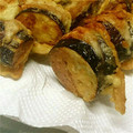 夕星　橋姫's cooksnap of when they made 甘辛だれがんまい♪なすのはさみ揚げ.