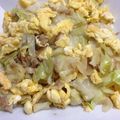 しーきちくん's cooksnap of when they made キャベツとシーチキン炒めon卵.