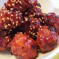 ヨップ's cooksnap of when they made 甘酢タレの豆腐と鶏挽肉の団子.
