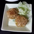 恵みるくちゃん。's cooksnap of when they made 揚げずにヘルシー♪かぼちゃチーズコロッケ.