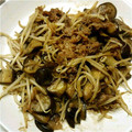 hapi♡'s cooksnap of when they made なすともやし、牛肉の炒めもの.