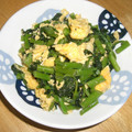 Jaye's cooksnap of when they made つるむらさきと玉子のふわふわ.