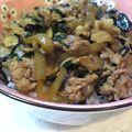 なつきばぁば's cooksnap of when they made 豚バラとニンニクの生姜焼き丼.