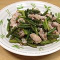 下条ぴっころ's cooksnap of when they made にんにくの芽＆豚肉の塩ダレ炒め.
