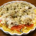 kucina's cooksnap of when they made 簡単アジとポテトとトマトの重ね焼き.