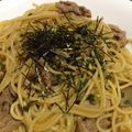 candyｔｏｙ's cooksnap of when they made 海苔と豚肉の和パスタ.