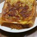 なくまり's cooksnap of when they made 朝食に簡単*キッシュ風トースト*.