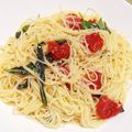 やまぷん's cooksnap of when they made ミニトマトとバジルの冷製パスタ.