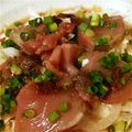 りあけんたママ's cooksnap of when they made 鰹のたたき・刺身de和風カルパッチョ.