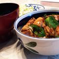 彗0916's cooksnap of when they made 簡単! ピーマンと鶏の照り焼き風丼.