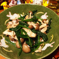 egamin's cooksnap of when they made 小松菜としめじの辛子和え.