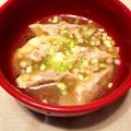 Nickieの妻's cooksnap of when they made 焼餃子より、生ニンニク香るスープ餃子！.