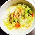 ＫawausosO's cooksnap of when they made ☆ミルクスープでにゅうめん☆.