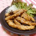 赤い電話's cooksnap of when they made ＊鶏スティック唐揚げ＊八角香る甘辛衣で.
