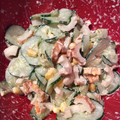 ビルメリー's cooksnap of when they made ☆きゅうりとちくわのゴマヨネーズ和え☆.