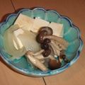 きらり流れ星's cooksnap of when they made レンジにお任せ☆高野豆腐としめじの煮物.