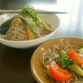 niconaru's cooksnap of when they made 《再現》揚げなすと大根おろしの冷たい蕎麦.