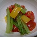 しもきゅう's cooksnap of when they made ✿パーティーに❀小松菜パプリカの✿ナムル.