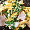 migko's cooksnap of when they made 豚バラ入り簡単にら玉♬.