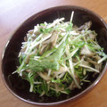 noamanma's cooksnap of when they made 簡単☆水菜ときのこの和風なサラダ.
