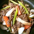 ヒロリン２号's cooksnap of when they made 牛肉とアスパラのオイスターソース炒め❤.