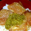 ぽてしょーと's cooksnap of when they made 簡単豪華！ハマチの漬け丼.