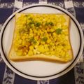 violets's cooksnap of when they made 余り物で簡単♪マヨコーントースト.