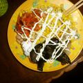 toshiebaba's cooksnap of when they made キムチ＆ザーサイ入り✿豚しゃぶ冷麺.
