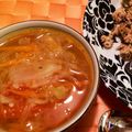 kurukurumin's cooksnap of when they made キャベツとミニトマトのスープ.