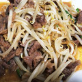 オレンジころん's cooksnap of when they made さっと一品！豆苗もやし牛肉炒め.