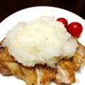 spot25's cooksnap of when they made カリカリ鶏肉の おろしのっけ♪.
