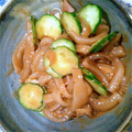 ぷぎっつ's cooksnap of when they made 塩辛＆みょうが＆胡瓜の即席和え.
