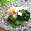 薄荷パン's cooksnap of when they made 小松菜の水キムチ風～ピリ辛がやみつきに～.