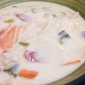 siamese2's cooksnap of when they made えのきとオクラでトロトロミルクスープ.
