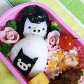 ミミーママ's cooksnap of when they made おむすびで簡単☆モノクロブーのキャラ弁.