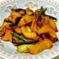 lyennes's cooksnap of when they made にんにくの芽と豚肉の塩麹炒め.