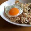 nao70pon's cooksnap of when they made ステーキピラフ～ガリバタ醤油味.