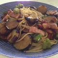 ちょびたろ77's cooksnap of when they made なすと万願寺とうがらしのパスタ.