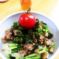 yuttyon's cooksnap of when they made なすのジャージャーうどん.