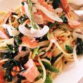 ちぃこgogo's cooksnap of when they made サーモンとほうれん草のクリームパスタ.