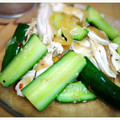 kamome826's cooksnap of when they made 鶏ムネ肉とクラゲの中華風和え物.