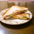 mameneko17's cooksnap of when they made フライパンで！簡単！ホットサンド！.